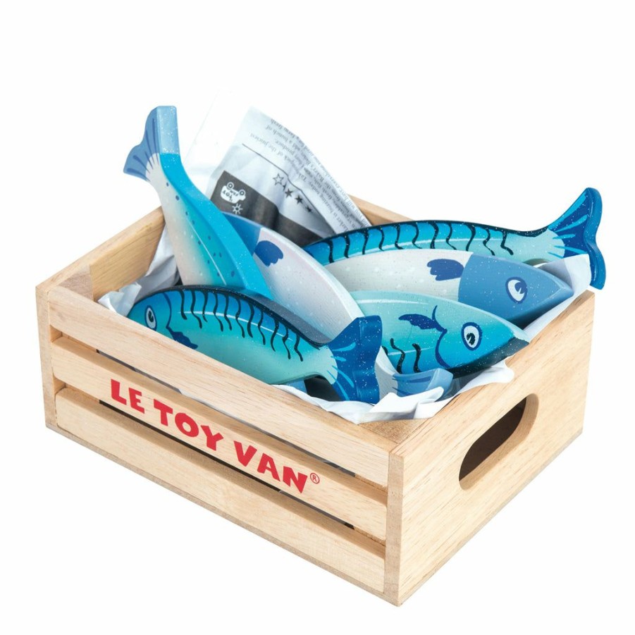 Gifts * | Le Toy Van Honeybake Wooden Toys Fresh Fish Crate