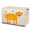 Kids Interiors & Decor * | 3 Sprouts Large Toy Chest Leopard