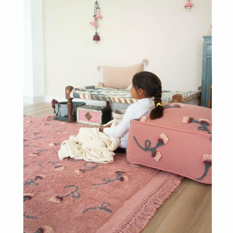 Kids Interiors & Decor * | Lorena Canals Machine Washable Rug English Garden Ash Rose