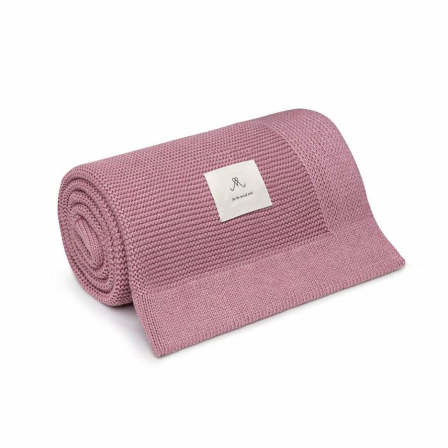 Gifts * | My Memi Classic Bamboo Cotton Blanket Vintage Pink New Arrivals