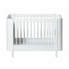 Kids Furniture * | Cots & Cribs Oliver Furniture Wood Mini+ Cot Bed (0-9Yrs) White