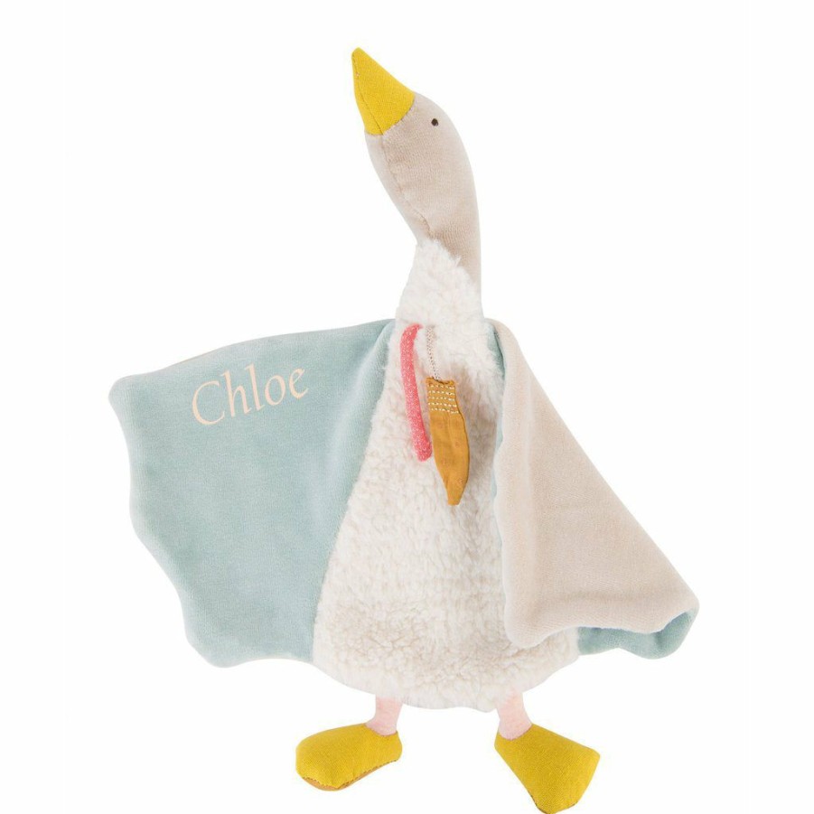 Gifts * | Moulin Roty Olga The Goose Comforter Baby Teething Toys & Comforters