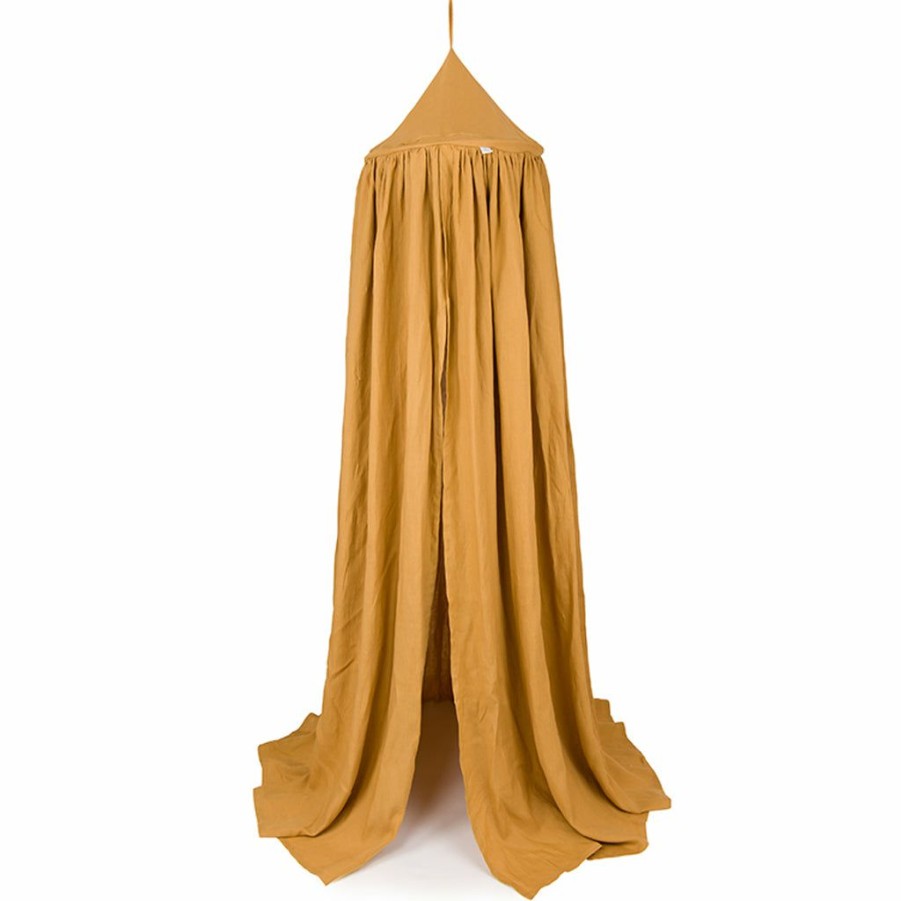 Kids Interiors & Decor * | Cotton & Sweets Linen Canopy Caramel