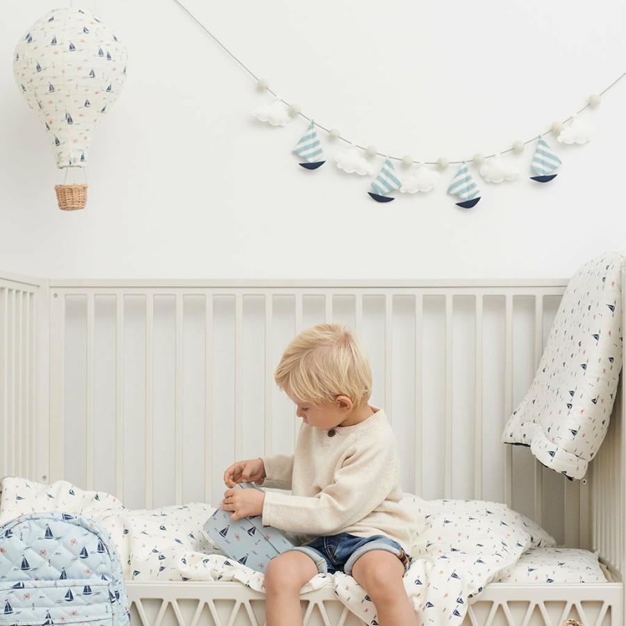 Kids Interiors & Decor * | Decorative Items Cam Cam Copenhagen Garland Sailboats