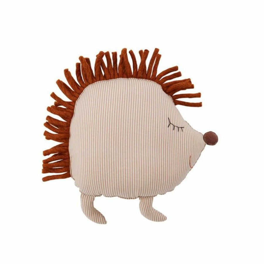 Kids Interiors & Decor * | Oyoy Hope Hedgehog Denim Cushion