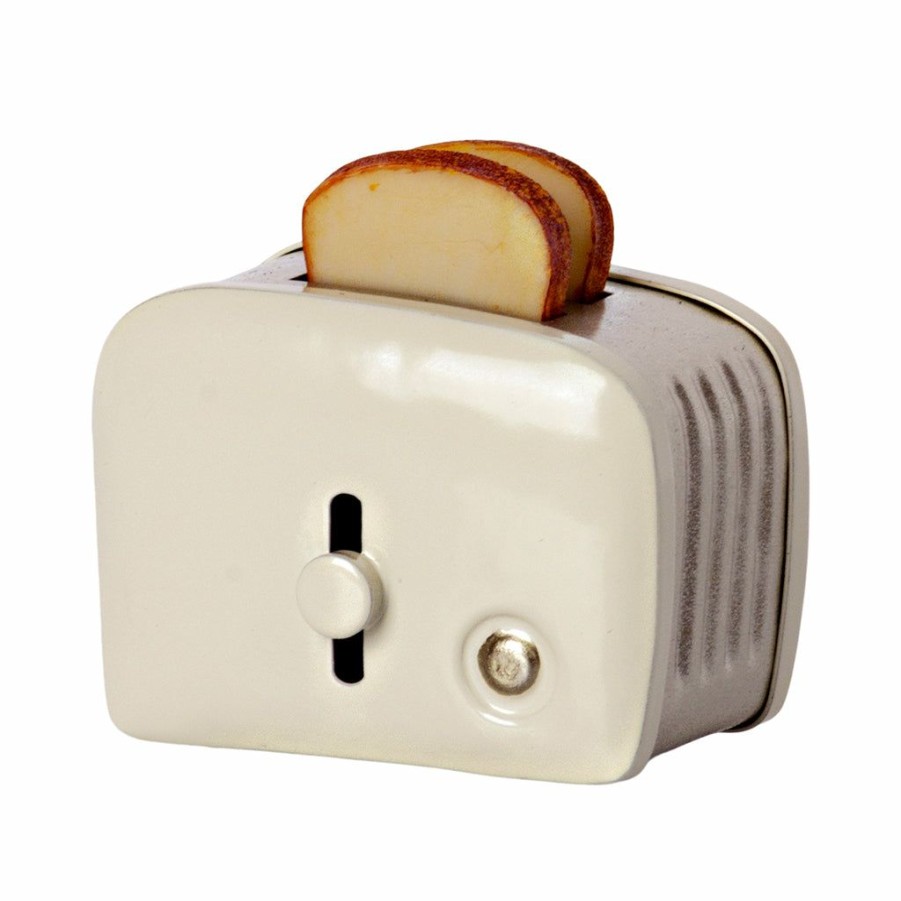 Play * | Maileg Minature Toaster & Bread Off White