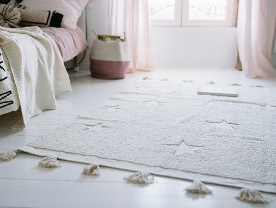 Kids Interiors & Decor * | Lorena Canals Machine Washable Rug Hippy Star Natural Rugs