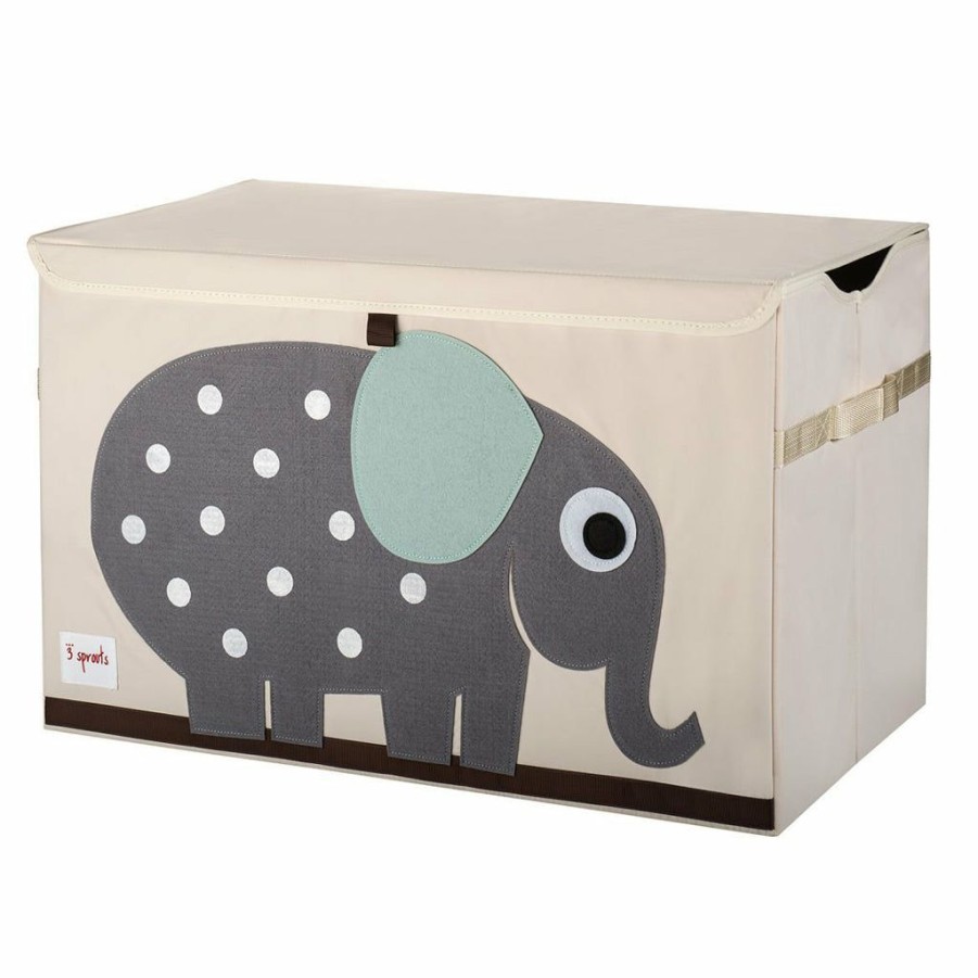 Kids Interiors & Decor * | 3 Sprouts Large Toy Chest Elephant