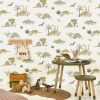 Kids Interiors & Decor * | Hibou Home Dinosaur Wallpaper