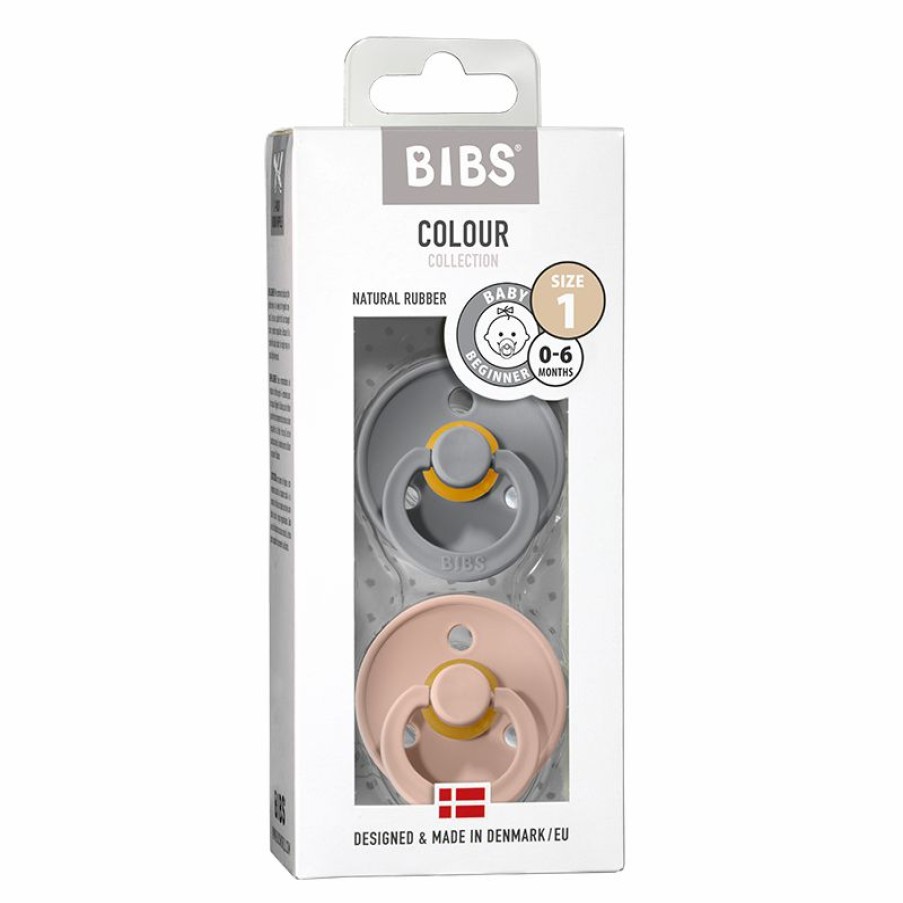 Gifts * | Baby Pacifiers | Soothers Bibs Colour 2 Pack Pacifier Cloud & Blush