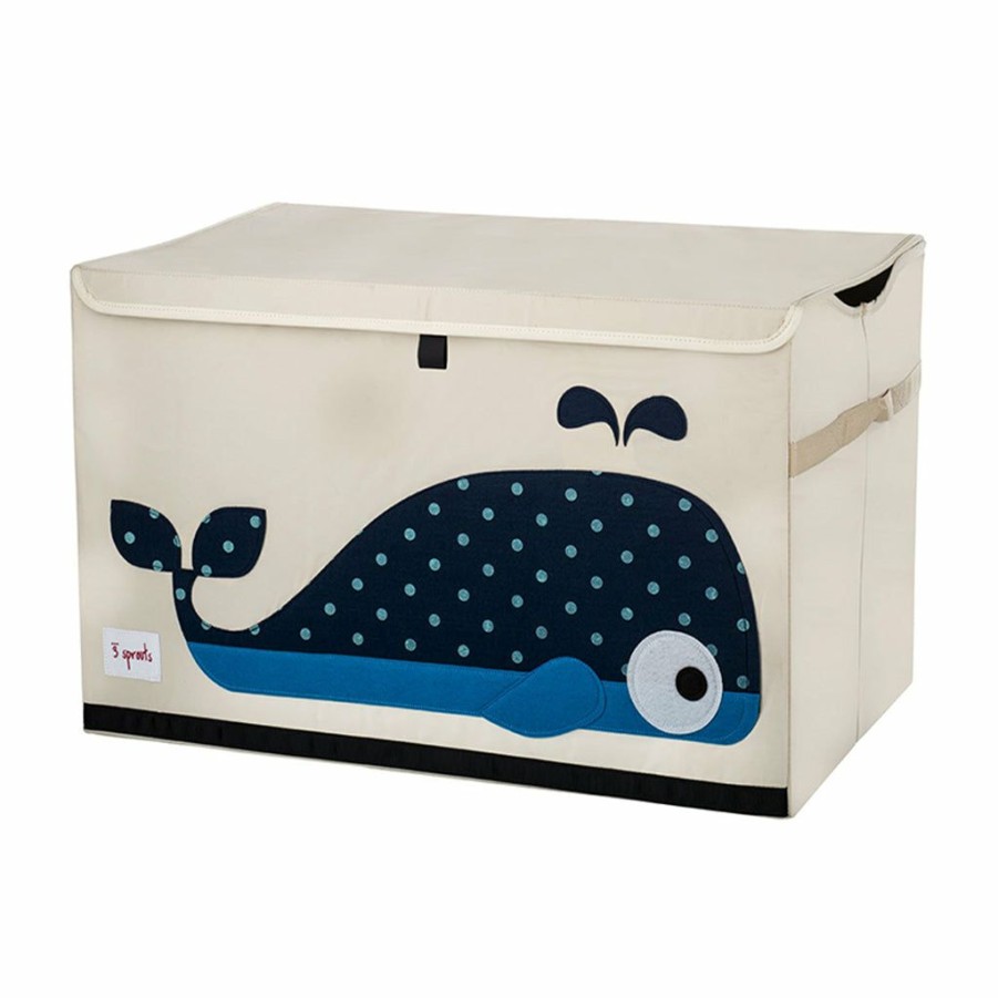 Kids Interiors & Decor * | Toy Chests 3 Sprouts Large Toy Chest Whale