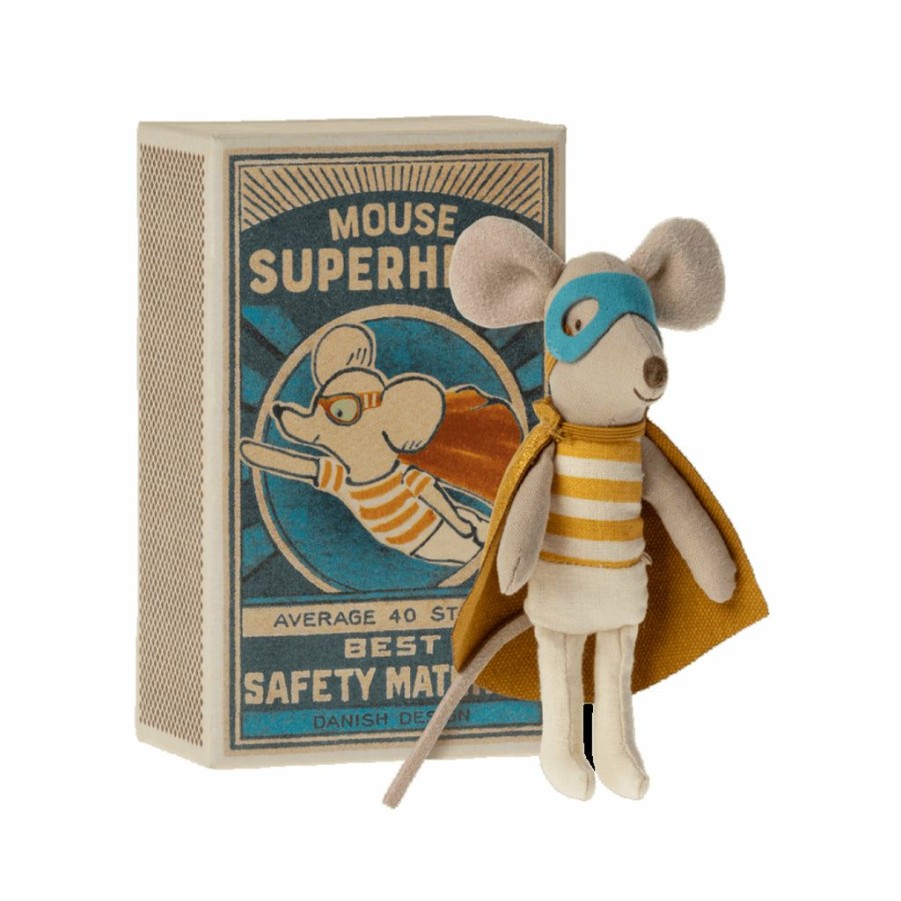 Gifts * | Maileg Superhero Mouse In A Suitcase Little Brother