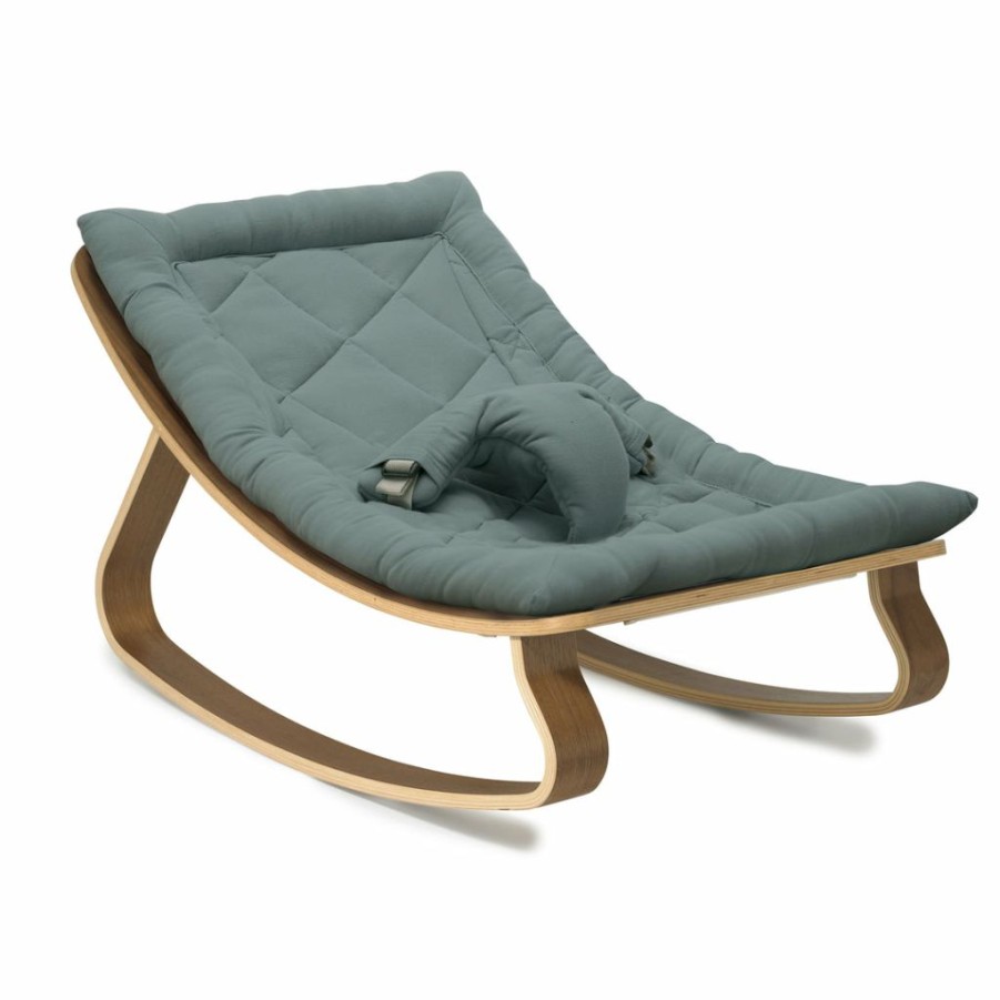 For Baby * | Charlie Crane Levo Baby Rocker Walnut + Orage Cushion New Arrivals