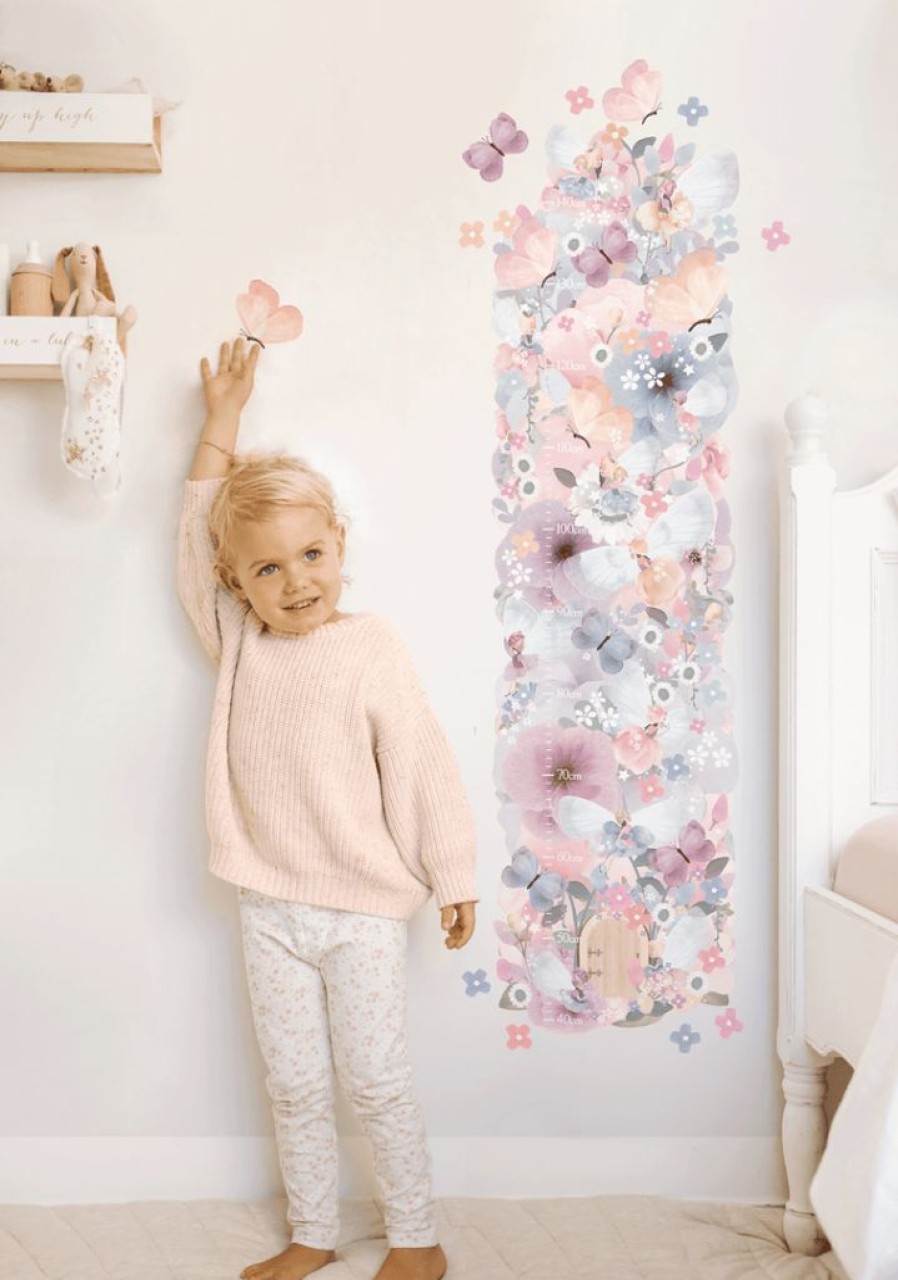 Kids Interiors & Decor * | Schmooks Fairy Garden Growth Height Chart Wall Stickers