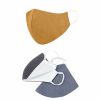 For Baby * | Josh & Jenna Reusable & Washable Linen Face Masks Clothing & Accessories