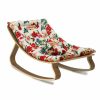 For Baby * | Bouncers & Baby Chairs Charlie Crane Levo Baby Rocker Walnut + Hibiscus Cushion