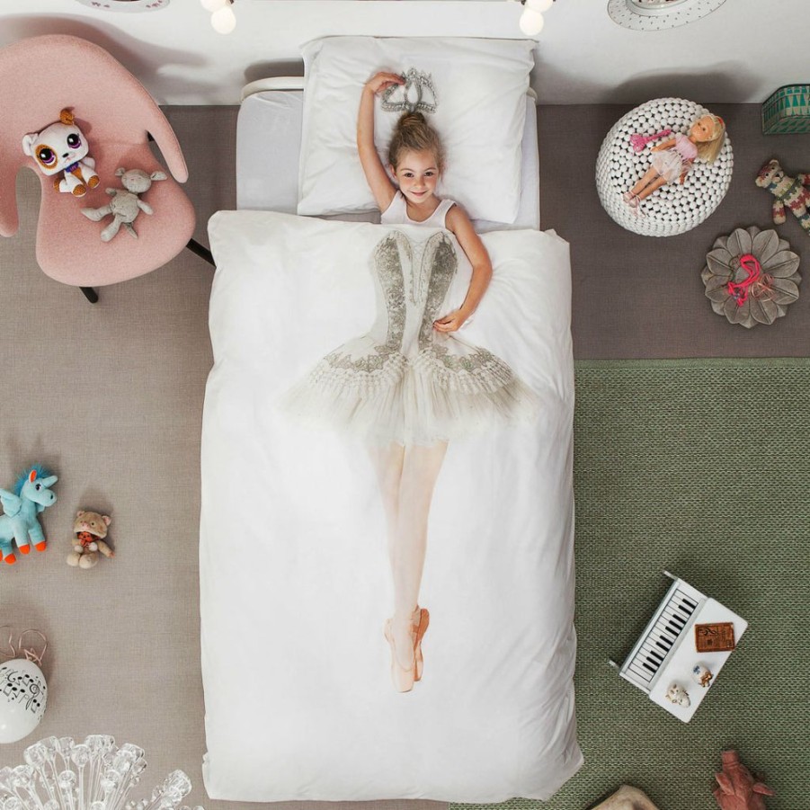 Kids Interiors & Decor * | Snurk Ballerina Organic Bedding Set