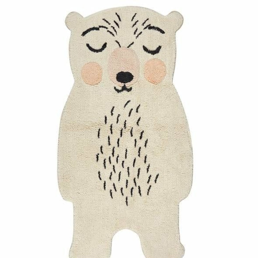 Kids Interiors & Decor * | Nattiot Rugs Cotton Rug Odino Bear