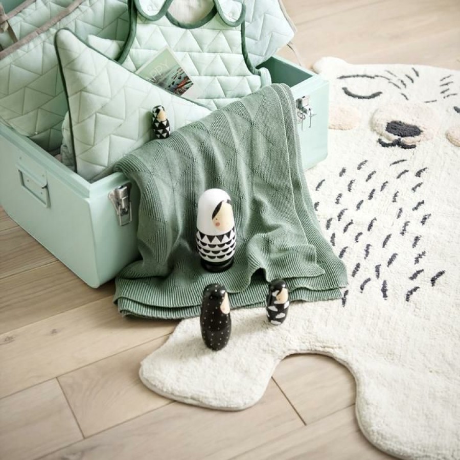 Kids Interiors & Decor * | Nattiot Rugs Cotton Rug Odino Bear