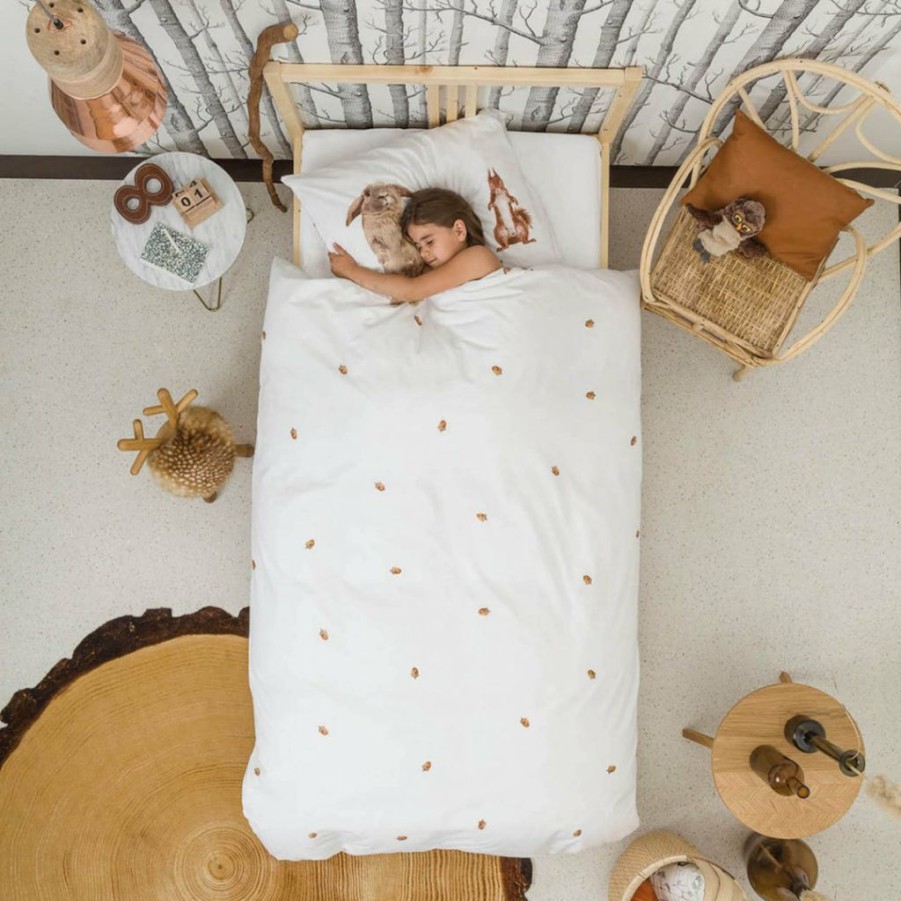 Kids Interiors & Decor * | Snurk Furry Friends Organic Bedding Set