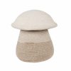 Kids Interiors & Decor * | Lorena Canals Basket Large Mushroom Natural Toy Storage Baskets