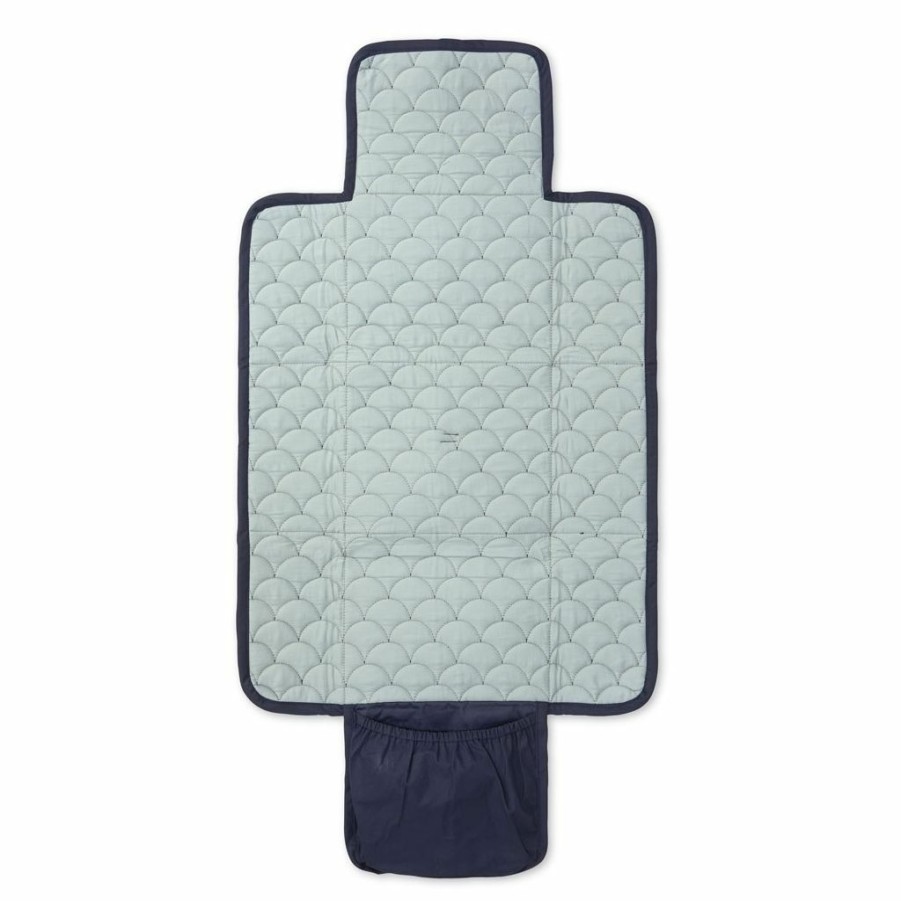 Kids Interiors & Decor * | Changing Cushions Cam Cam Copenhagen Quilted Changing Mat Navy