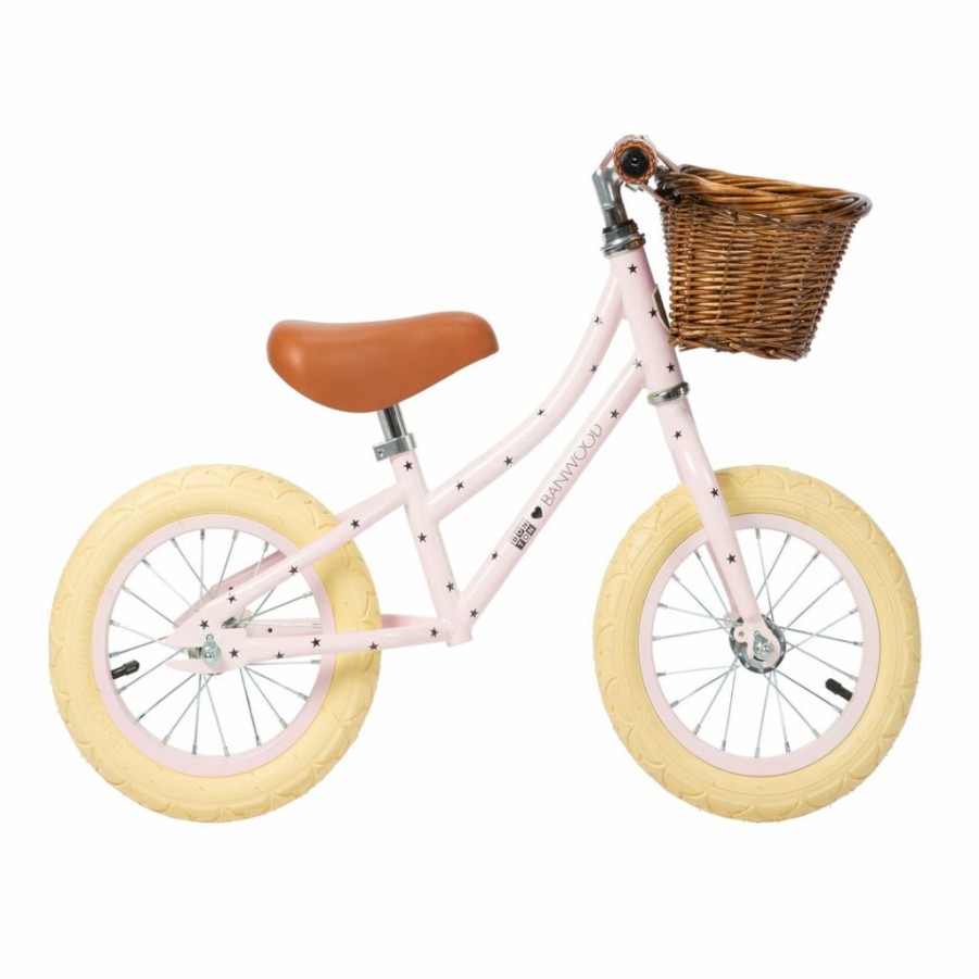 Gifts * | Banwood + Bonton First Go Balance Bike Pink | Stars