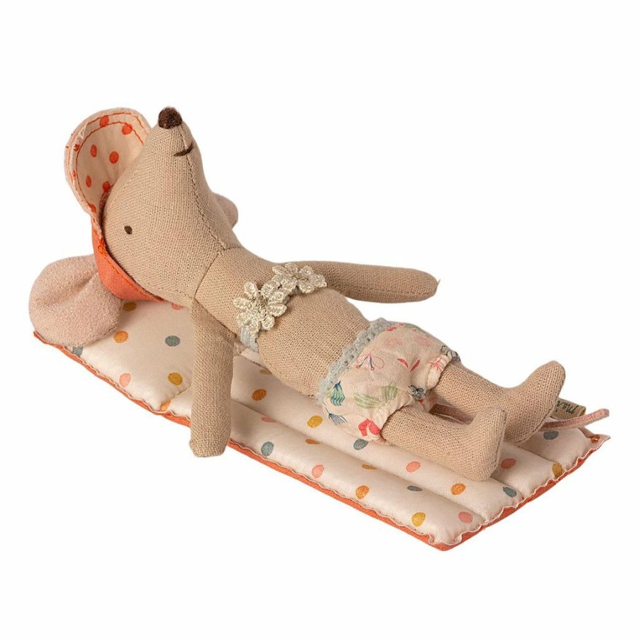 Play * | Maileg Mice & Bunnies Maileg Mouse Air Mattress Multi Dot