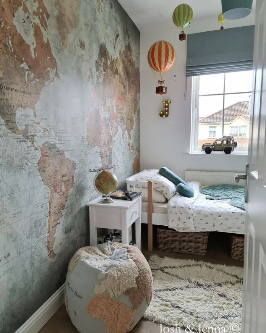 Kids Interiors & Decor * | Rebel Walls Kids Custom Wall Mural Around The World