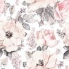 Kids Interiors & Decor * | Dekornik Pink Flower Garden Wallpaper Kids Wallpaper