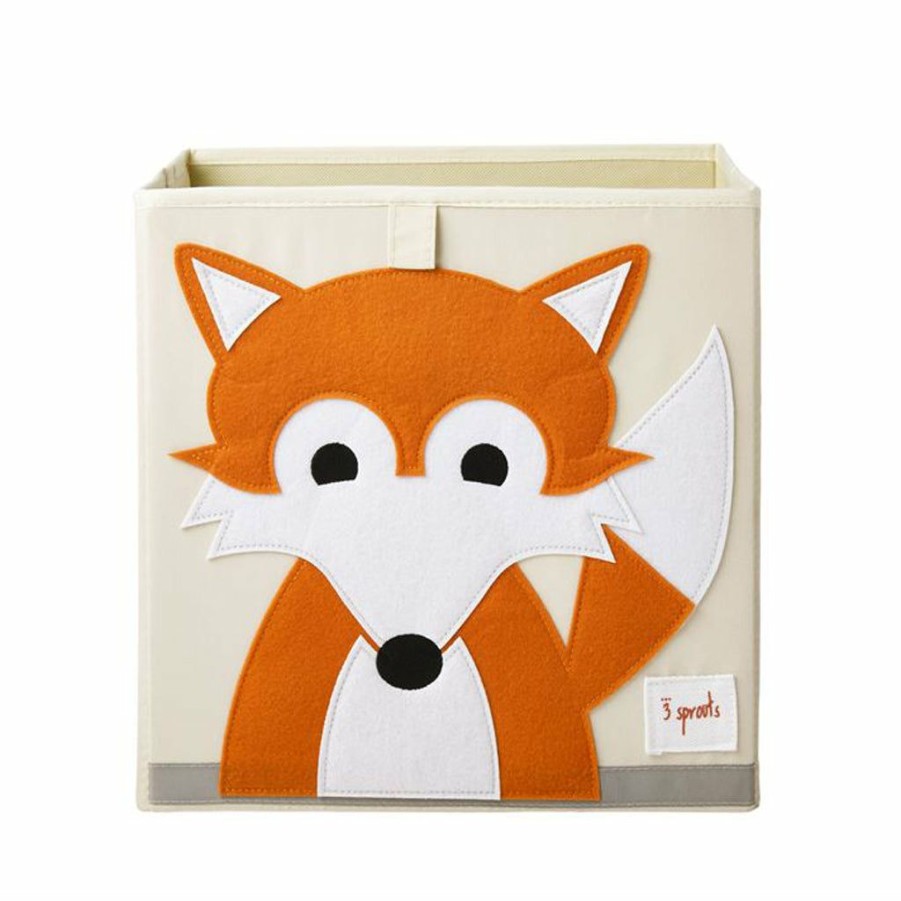 Kids Interiors & Decor * | Toy Storage Boxes 3 Sprouts Toy Storage Box Fox