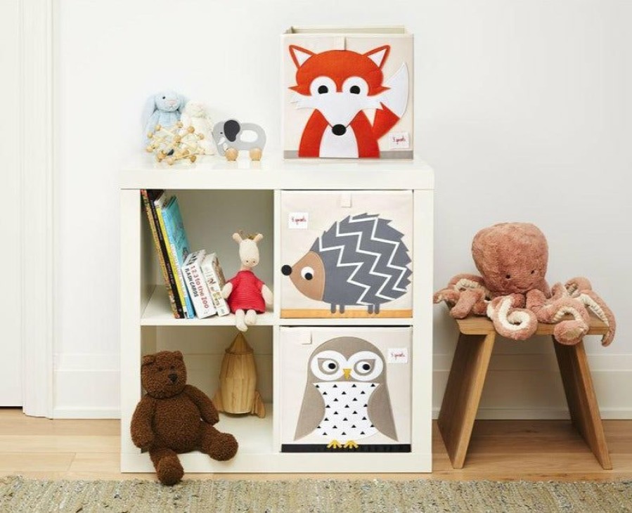 Kids Interiors & Decor * | Toy Storage Boxes 3 Sprouts Toy Storage Box Fox