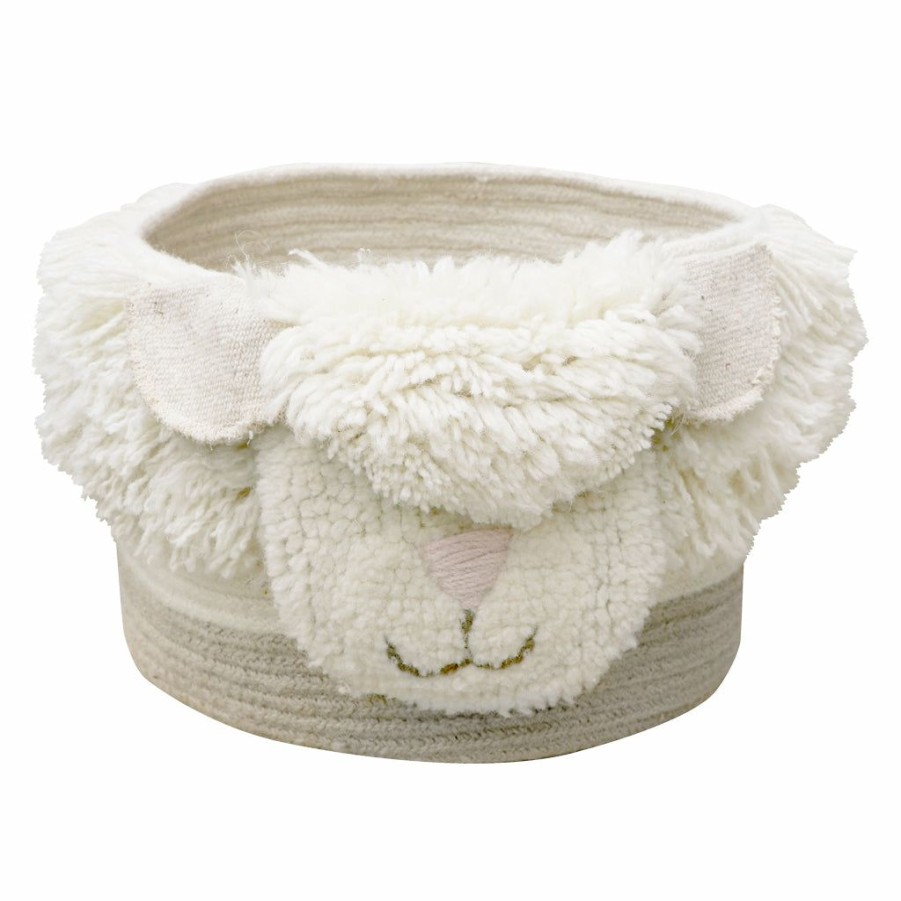 Kids Interiors & Decor * | Lorena Canals Woolable Pink Nose Sheep Storage Basket New Arrivals