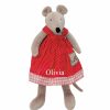 Gifts * | Moulin Roty Personlised Nini The Mouse Soft Toys