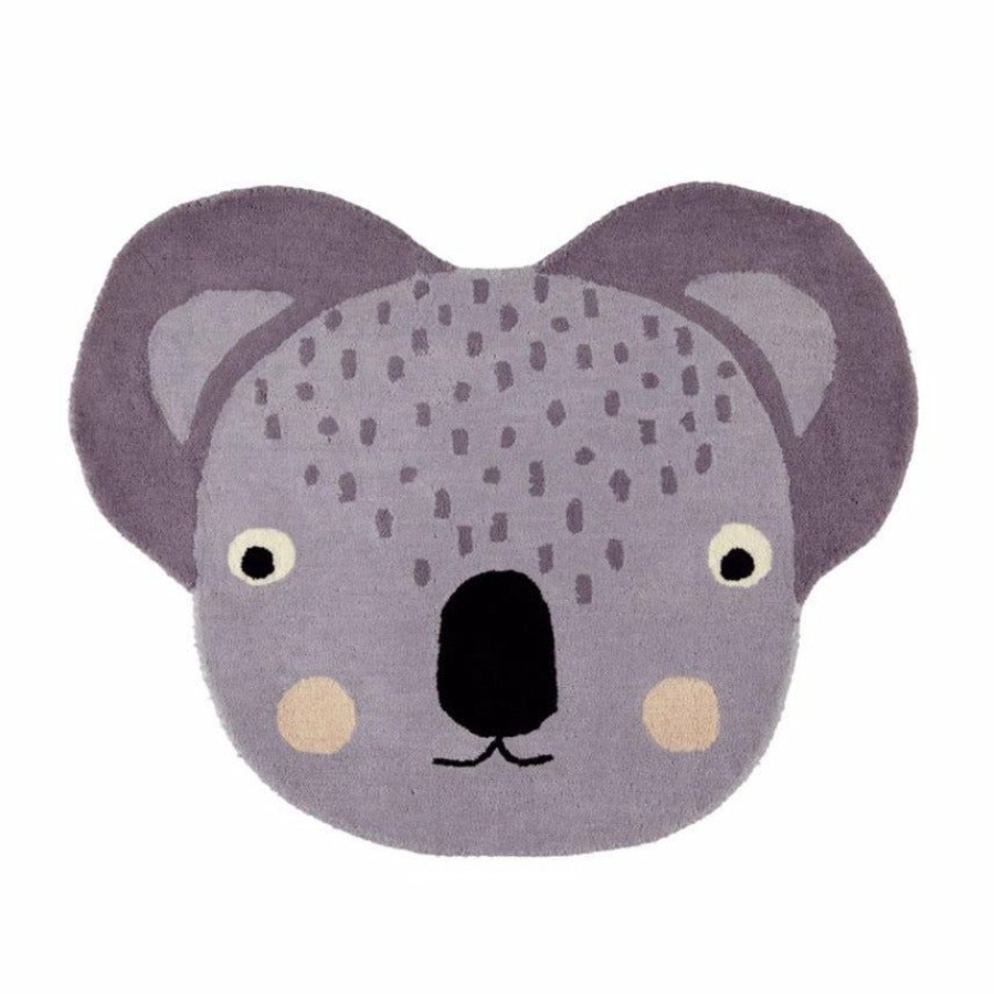 Kids Interiors & Decor * | Oyoy Koala Rug Grey