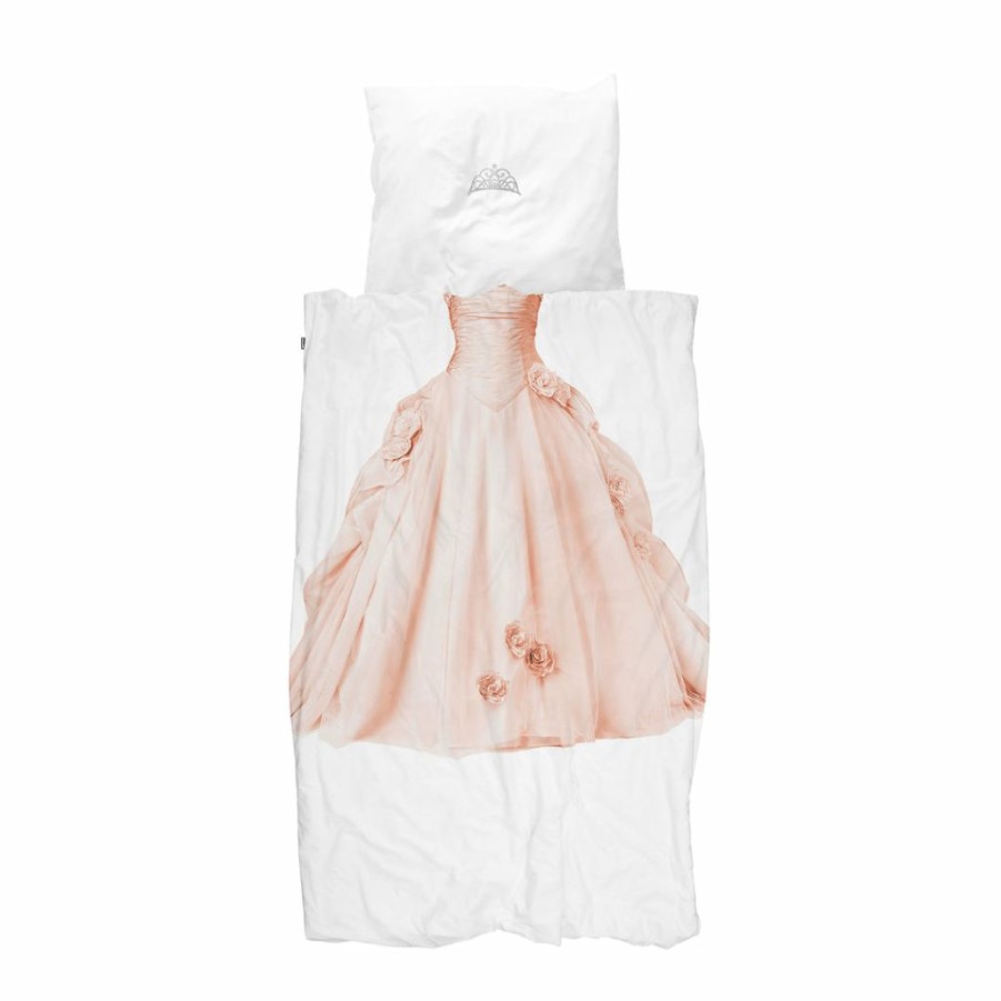 Kids Interiors & Decor * | Snurk Princess Pink Organic Bedding Set