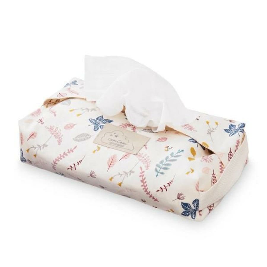 Kids Interiors & Decor * | Cam Cam Copenhagen Organic Wet Wipes Cover Pressed Leaves Rose Changing Cushions