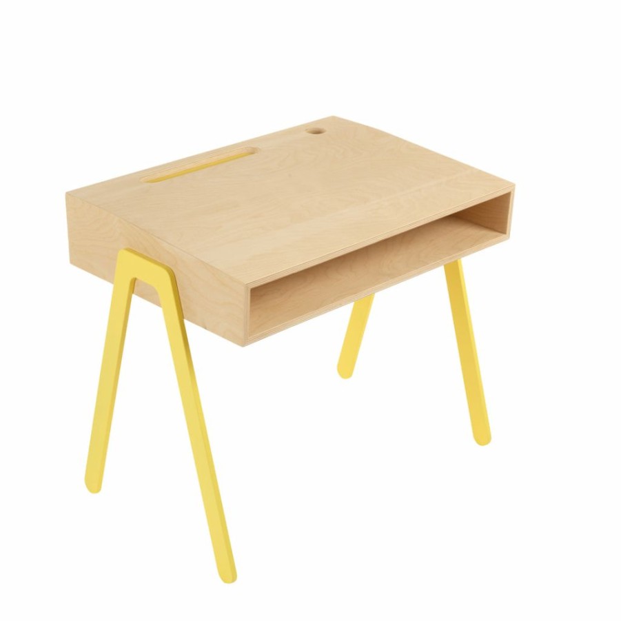 Kids Furniture * | Kids Desks & Stools In2Wood Kids Desk Yellow