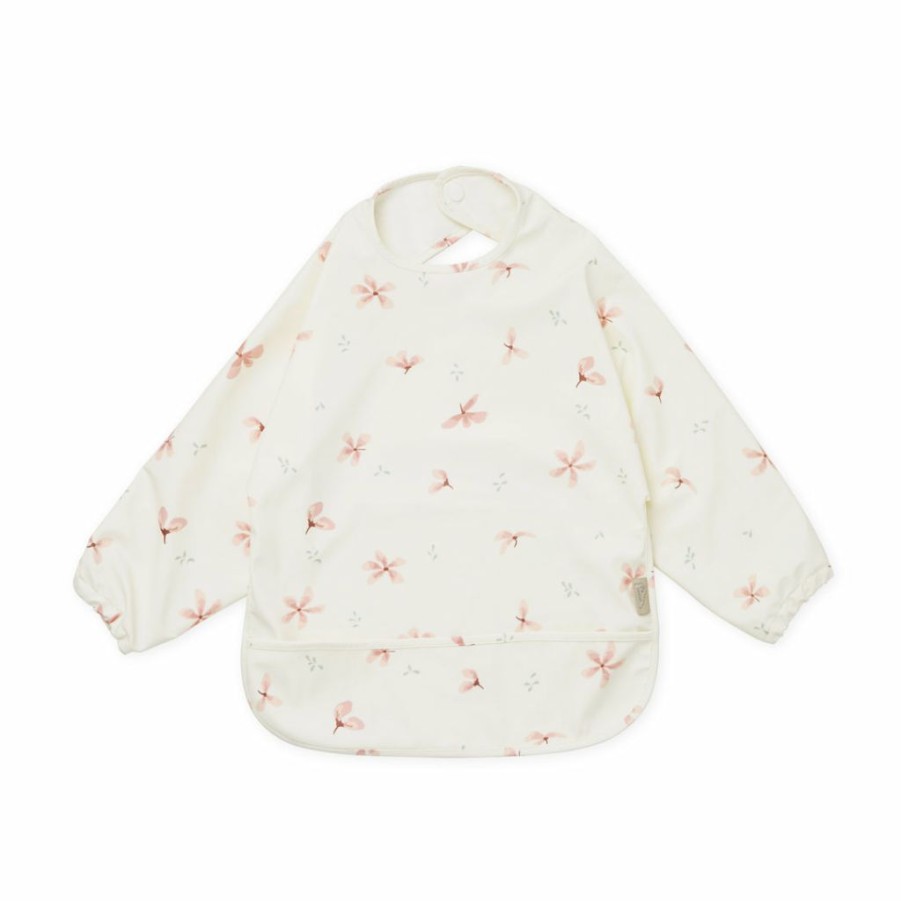 Gifts * | Cam Cam Copenhagen Baby Bibs Cam Cam Organic Sleeved Bib Windflower