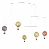 Kids Interiors & Decor * | Mobiles Authentic Models Ceiling Mobile Hot Air Balloons (Primary Colours)