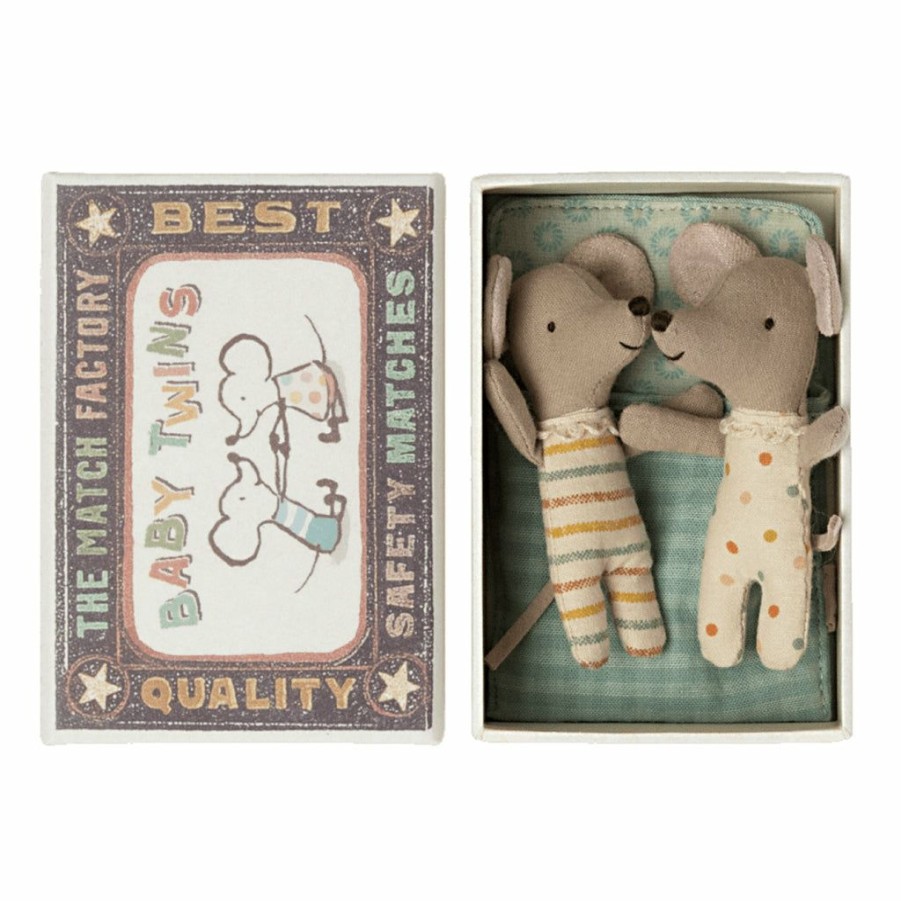 Gifts * | Maileg Mice In A Matchbox Twins New Arrivals