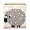 Kids Interiors & Decor * | 3 Sprouts Toy Storage Box Sheep Toy Storage Boxes