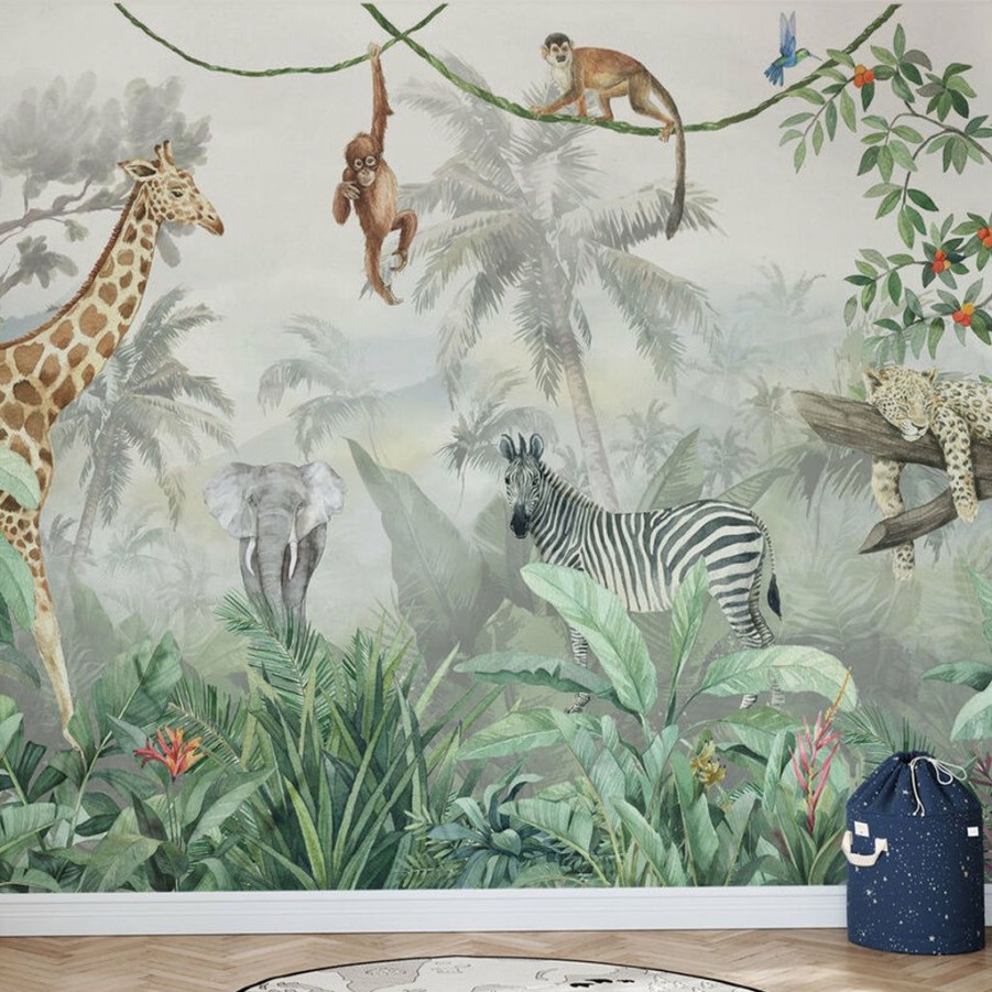 Kids Interiors & Decor * | Photowall Kids Custom Wall Mural Deep In The Jungle New Arrivals