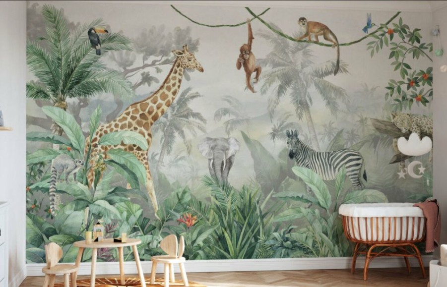 Kids Interiors & Decor * | Photowall Kids Custom Wall Mural Deep In The Jungle New Arrivals