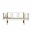 Kids Furniture * | Oliver Furniture Wood Junior Day Bed (90 160 / 200Cm) White/Oak Kids Beds