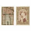 Play * | Josh & Jenna Maileg Baby Mouse In A Matchbox Boy New Arrivals