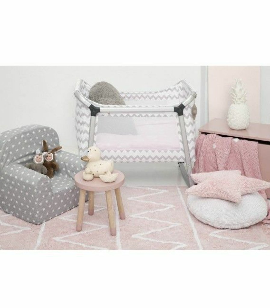 Kids Interiors & Decor * | Lorena Canals Machine Washable Rug Hippy Soft Pink Rugs