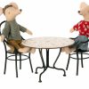 Gifts * | Maileg Mice & Bunnies Maileg Dining Table Set Anthracite