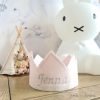 Gifts * | Cotton & Sweets Build Your Own Gift Hamper Personalised Linen Crown Powder Pink