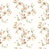 Kids Interiors & Decor * | Dekornik Floral Vintage Wallpaper Kids Wallpaper